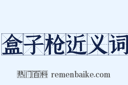 盒子枪近义词是什么意思的图片